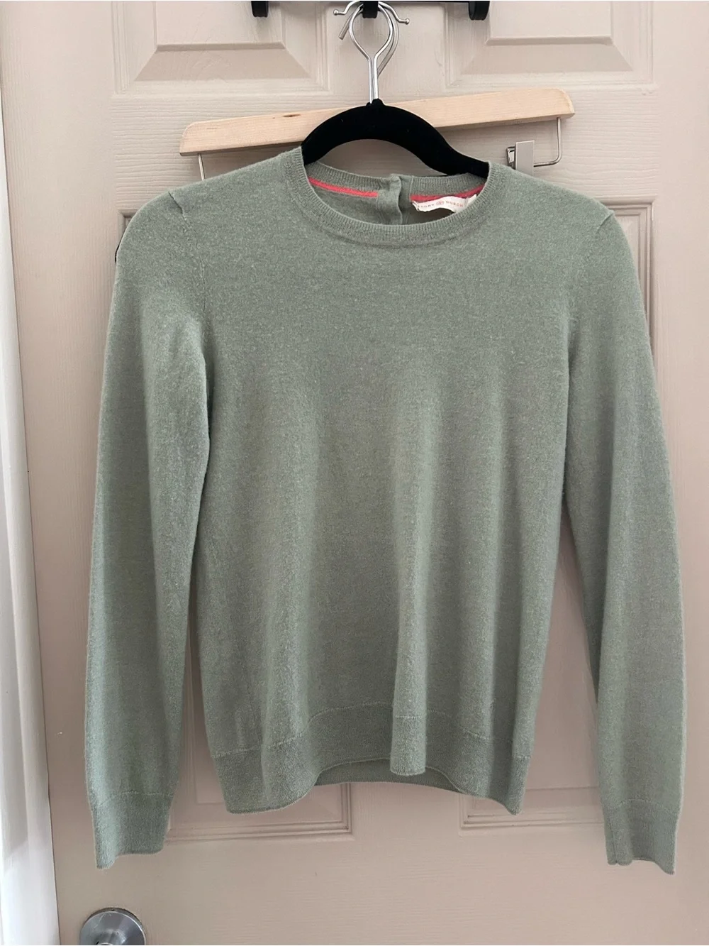 Tory Burch Sage Green Crewneck Sweater